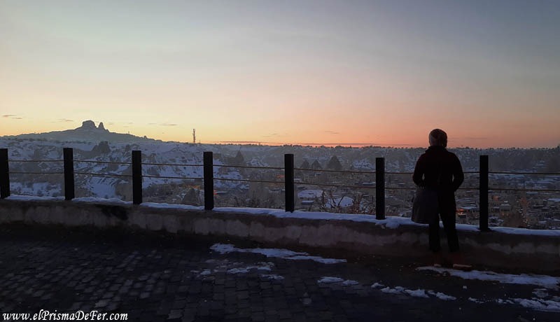Atardecer en el mirador de Göreme