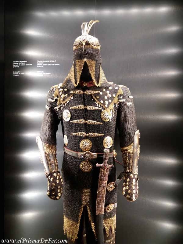 Armadura de uno de los sultanes, dentro de Topkapi