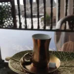 Típica tasa de café de Turquía