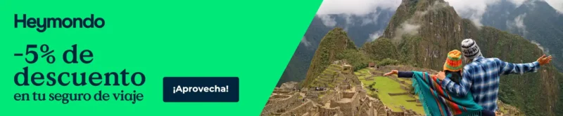 Descuento del 5% en tu seguro de viaje con Heymondo
