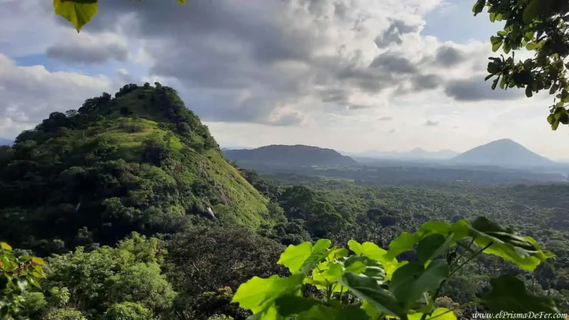 Vista panorámica desde las cuevas de Dambulla