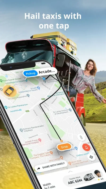 Pick me, aplicación para viajes en Sri Lanka