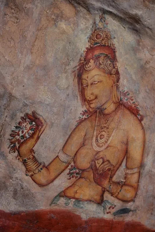 Fresco dentro de Sigiriya