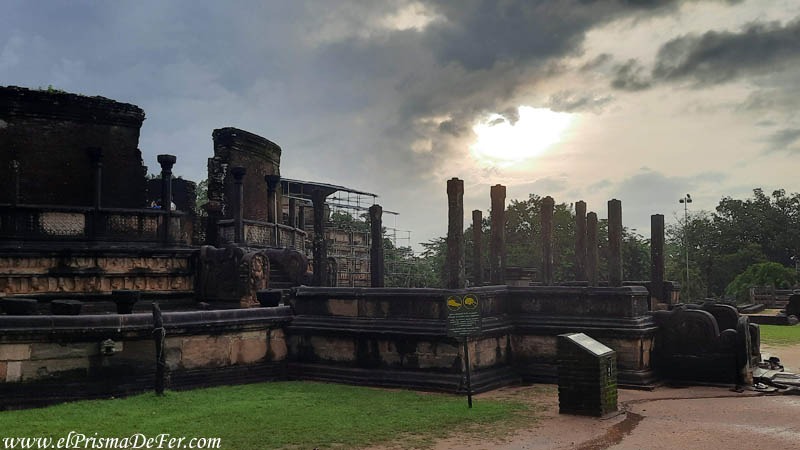 El predio de Quadrangle en Polonnaruwa