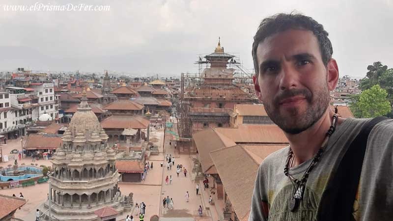 En una de las ciudades antiguas de Katmandú