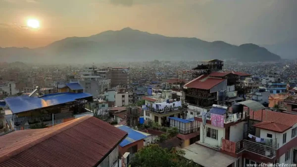 Vista de Katmandú, capital de Nepal