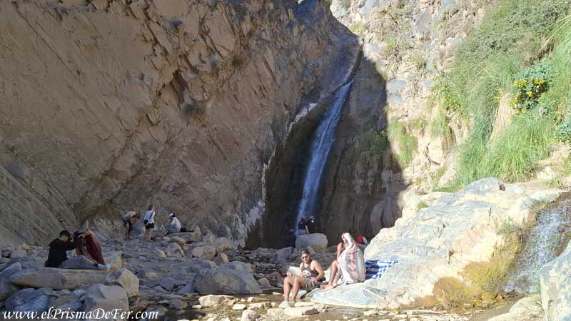 Cascada dentro de la Garganta del Diablo en Tilcara