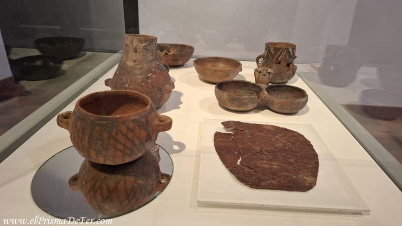 Piezas artesanales en el Museo de Tilcara
