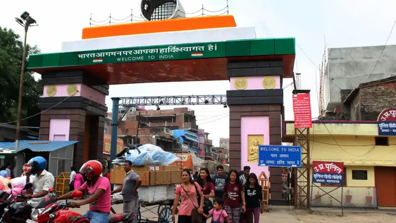 Como cruzar la frontera entre India y Nepal por el cruce de Sonauli-Belahiya