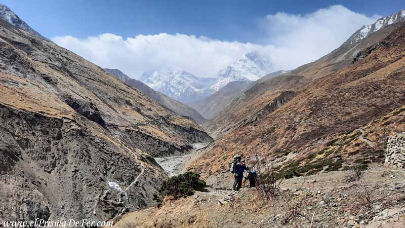 Último tramo antes de llegar a Thorong Phedi - Circuito de Annapurna