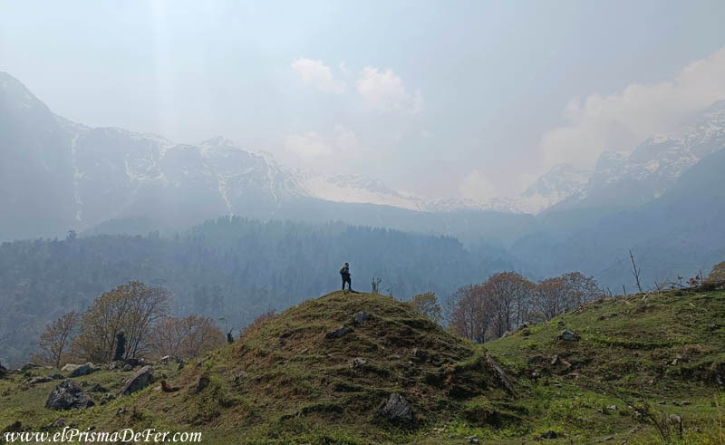 Paisajes del segundo día del circuito Annapurna, camino a Chame