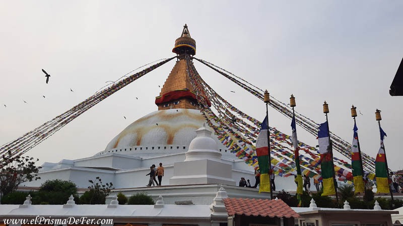 La imponente Boudhanath Stupa en Kathmandu