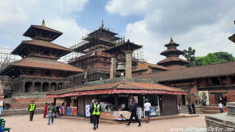 Seguridad en Patan Durbar Square