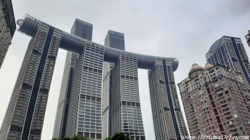 Complejo de edificios Raffles City en Chongqing