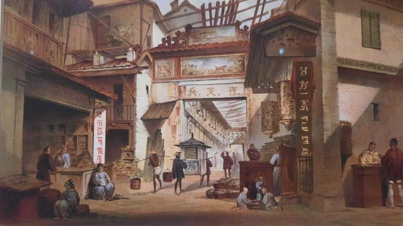 Pintura retratando la China antigua