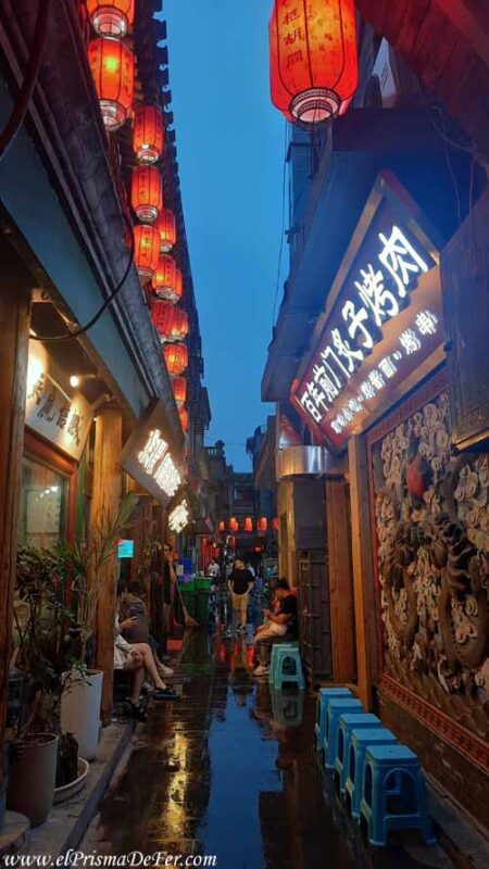 Callejuelas aldedor de la calle Qianmen en Beijing