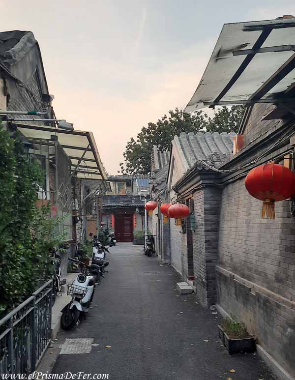 Una calle en un Hutong de Beijing