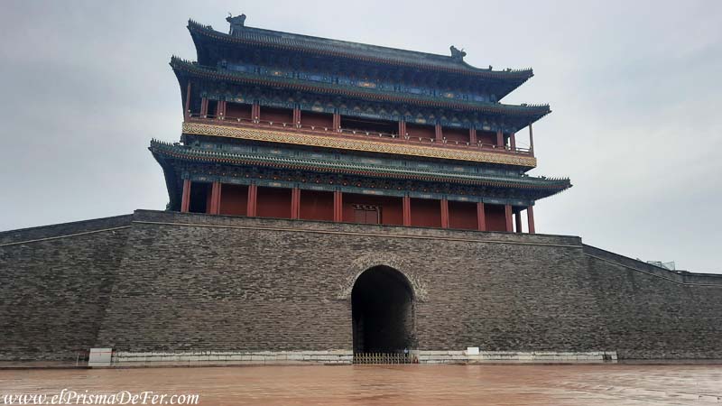 Una de las construcciones monumentales de Beijing