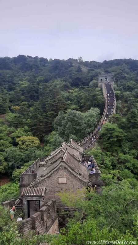 Un tramo de la Muralla China Sección Mutianyu
