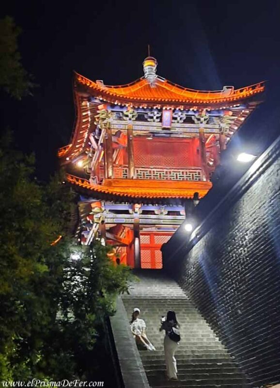 Muralla de Xi'an por la noche