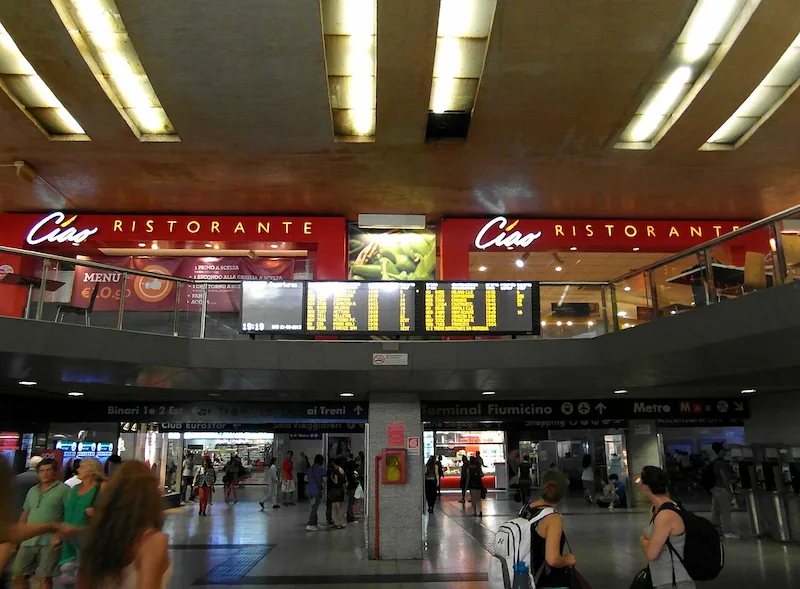 Estacion de Tren Termini en Roma