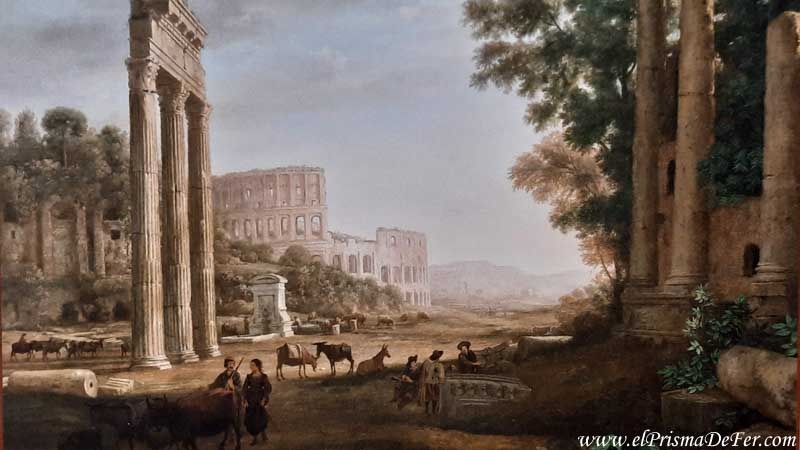 Pintura de la antigua Roma - Dentro del Foro Romano